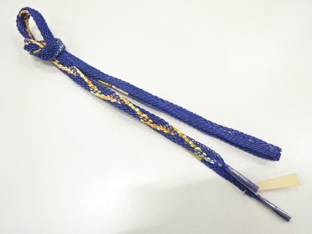 未使用品　正絹　夏手組帯締め